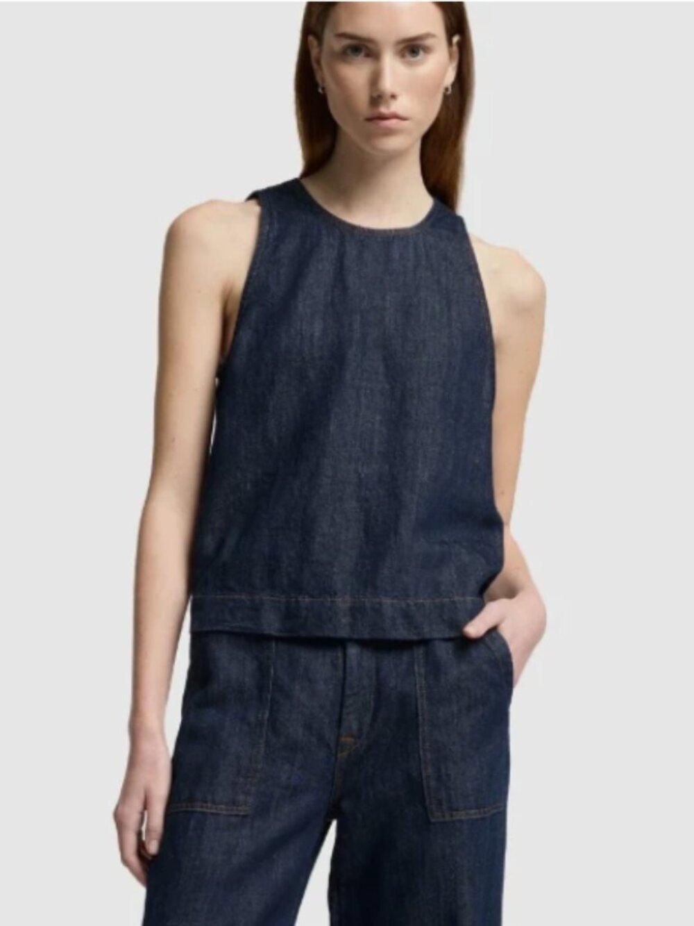 7 For All Mankind- Denim Top- Size S- MSRP $168